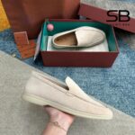 Giày Nam Loro Piana Summer Walk Suede Nougat Màu Kem Size 41