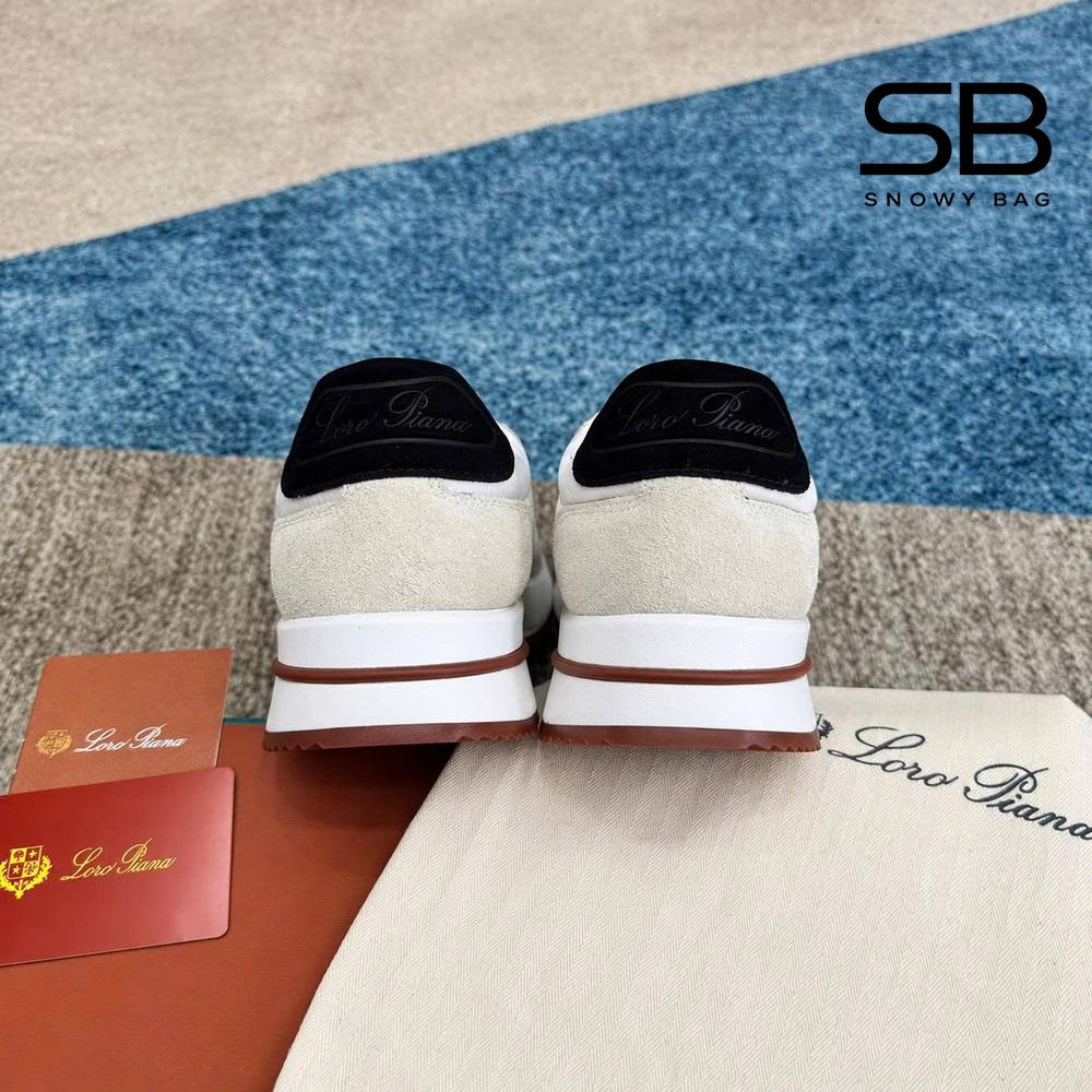 Giày Loro Piana Weekend Walk Sneakers White Màu Trắng sang trọng