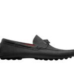 Giày Lười Hermes Irving Loafer Black Epsom Khóa Đen sang trọng