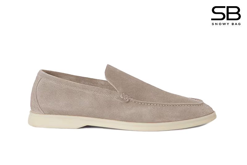 Giày Nam Loro Piana Summer Walk Loafer Classic Beige Màu Xám Be sang trọng và tinh tế