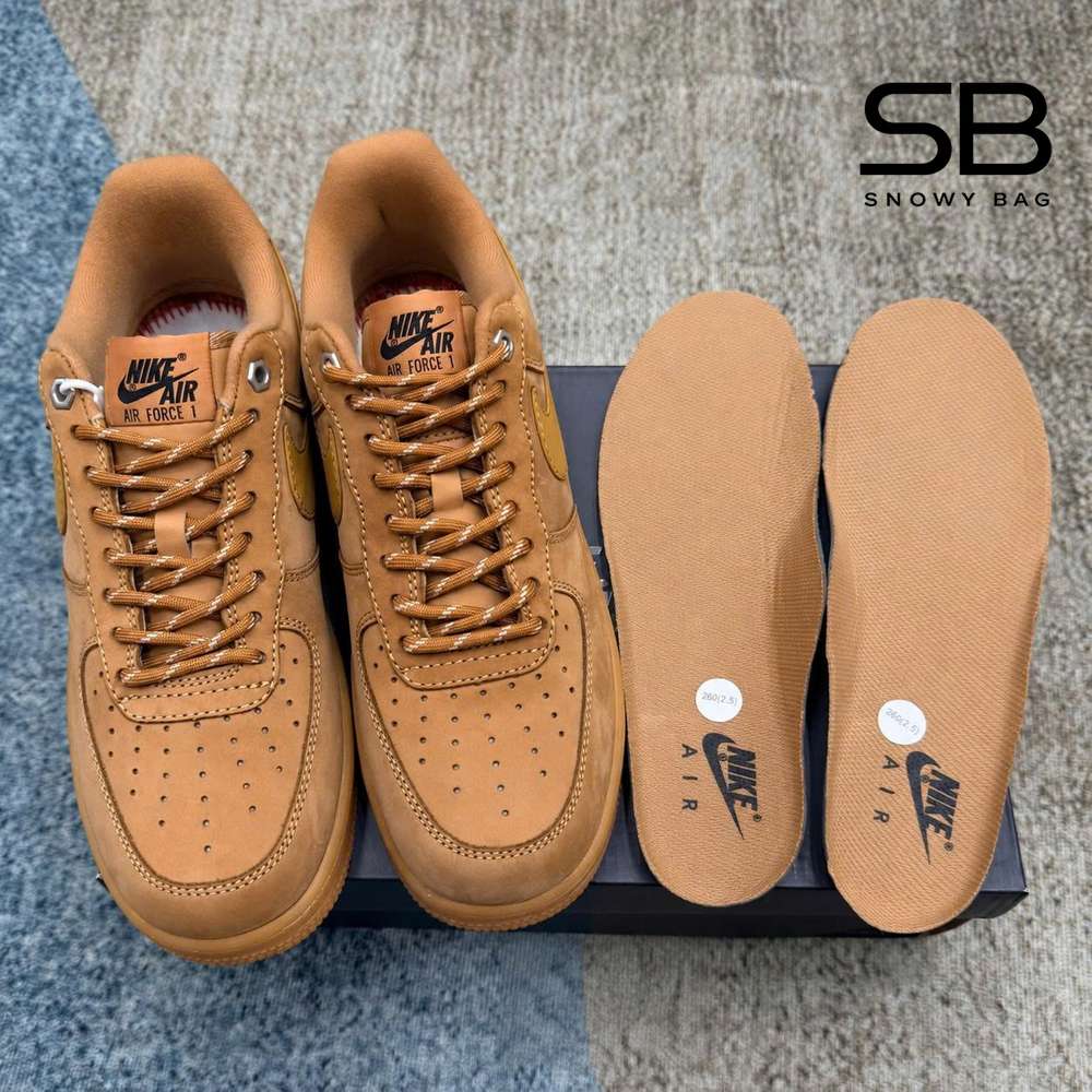 Giày Nike Air Force 1 Low Flax Nâu với thiết kế tinh tế