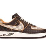 Giày Nike Air Force 1 Low Louis Vuitton Monogram Brown Màu Nâu, thiết kế tinh tế.