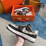 Giày Nike Air Force 1 Low Louis Vuitton Monogram Brown Màu Nâu với logo tinh tế