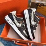 Giày Nike Air Force 1 Low Louis Vuitton Monogram Brown Màu Nâu chi tiết 4