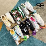 Giày Nike Dunk Low Off-White Lot 02 of 50 góc nghiêng chi tiết