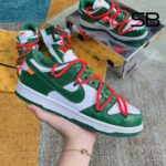 Giày Nike Dunk Low Off-White Pine Green với thiết kế độc đáo
