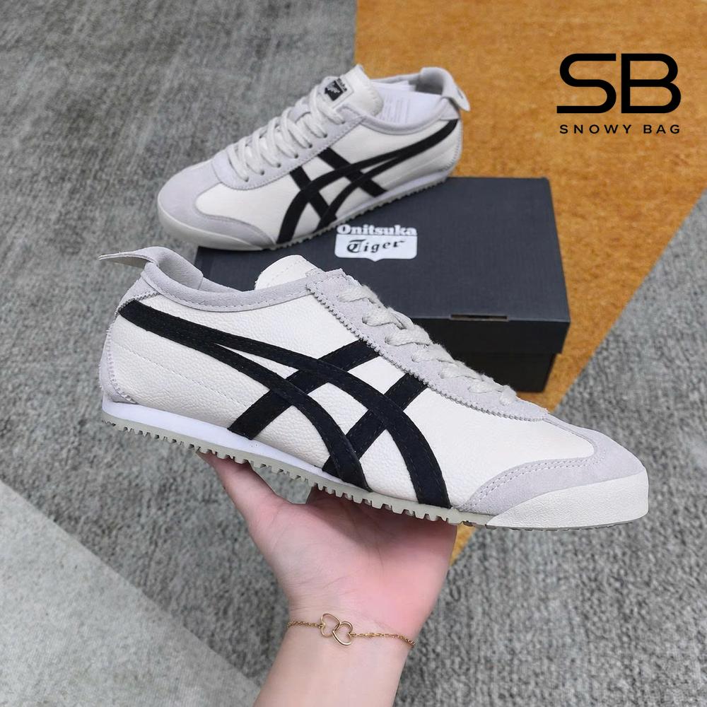 Giày Onitsuka Tiger Mexico 66 Vintage Birch Black Kem Sọc Đen đẹp mắt