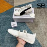 Giày Puma x Rosé Speedcat Ballet White Black góc nghiêng chi tiết