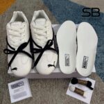 Giày Puma x Rosé Speedcat Leather White Black Trắng Đen với chi tiết logo sang trọng