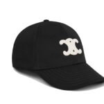 Mũ Celine Triomphe Logo Embroidered Màu Đen sang trọng
