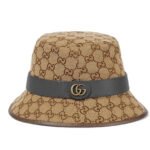 Mũ Tròn Gucci GG Canvas Bucket Hat Màu Nâu Đen sang trọng