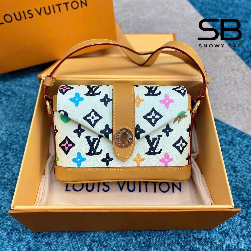 Túi LV Envelope M83348 Vanilla Monogram Craggy sang trọng và thời thượng