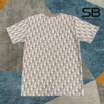 Áo Dior Oblique T-Shirt Beige Cotton Terry Jersey Màu Be góc nghiêng chi tiết