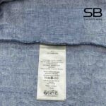Áo Dior Oblique T-Shirt Blue Cotton Terry Jersey Xanh Dương chi tiết 4