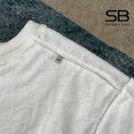 Áo Dior Oblique T-Shirt Off White Cotton Terry Trắng với chi tiết logo sang trọng