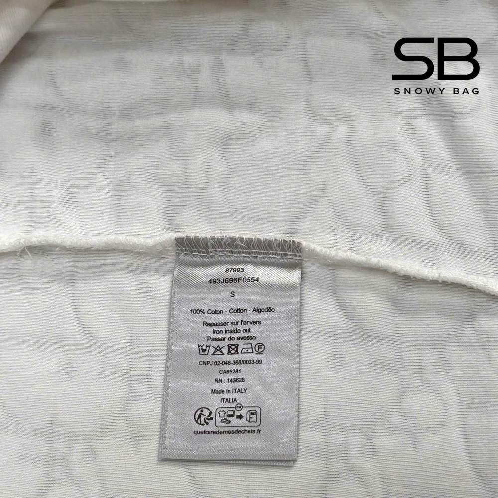 Áo Dior Oblique T-Shirt Off White Cotton Terry Trắng sang trọng và tinh tế