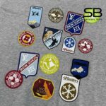 Áo LV Signature Patches T-Shirt Gray Melange Màu Xám với logo nổi bật