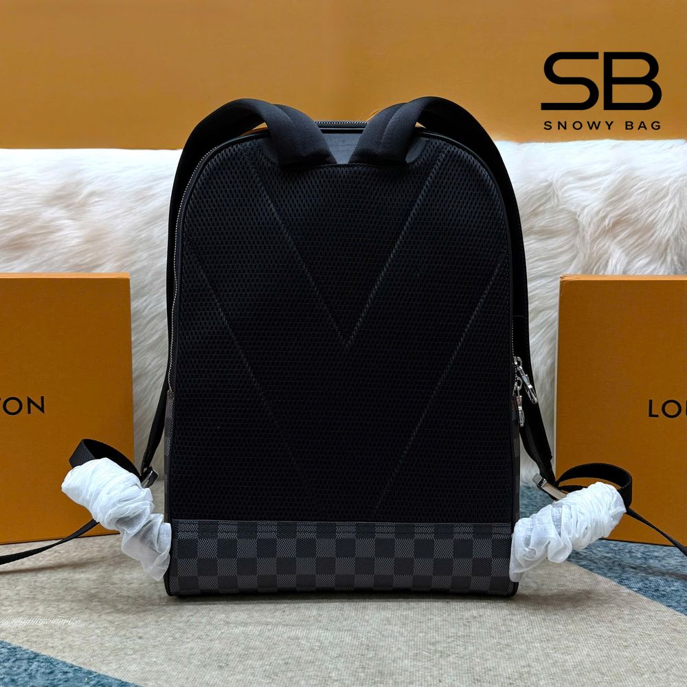 Ba Lô LV Avenue Backpack N40499 Damier Graphite Màu Đen Xám sang trọng