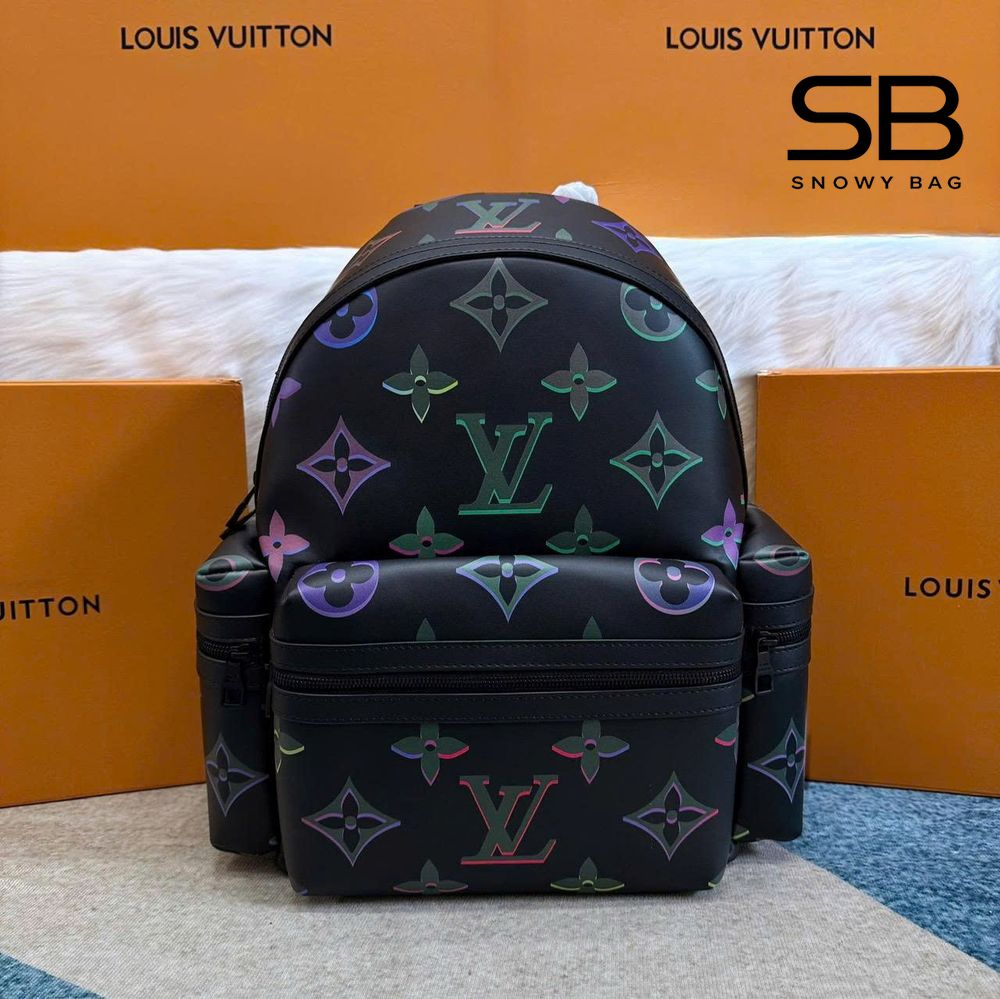 Ba Lô LV Comet Backpack Multicolor Logo Màu Đen với thiết kế sang trọng