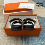 Dép Hermes Chypre Sandal Etoupe Epsom Noir Nâu Đen sang trọng