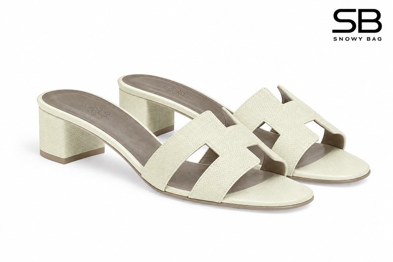 Dép Hermes Oasis Sandal Yellow Epsom Vàng Nhạt sang trọng
