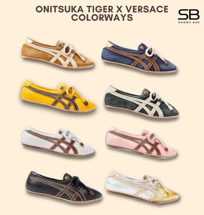 Hình ảnh một đôi giày Onitsuka phiên bản giới hạn, với thiết kế độc đáo và hộp giày đặc biệt, chụp t