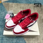 Giày Air Jordan 1 Low OG Travis Scott Chicago Đỏ Trắng chi tiết 4