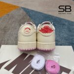 Giày Air Jordan 1 Low OG Travis Scott Muslin Shy Pink Trắng Hồng đẹp mắt