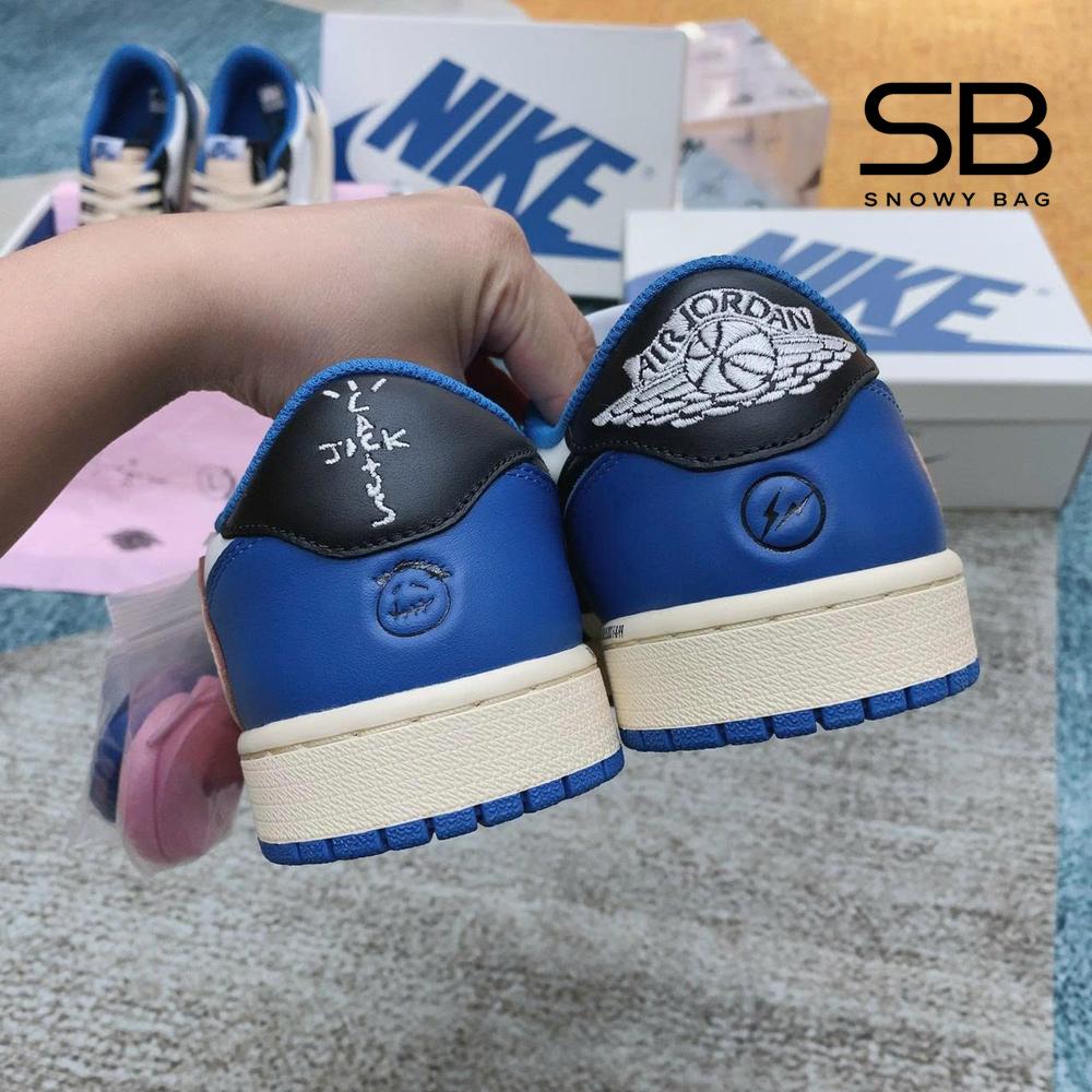 Giày Air Jordan 1 Low x Fragment x Travis Scott, thiết kế độc đáo, phong cách hiện đại.