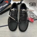 Giày Air Jordan 1 Low x Travis Scott Black Phantom Đen Full phong cách mạnh mẽ
