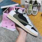 Giày Air Jordan 1 Low x Travis Scott Olive, phong cách thời thượng