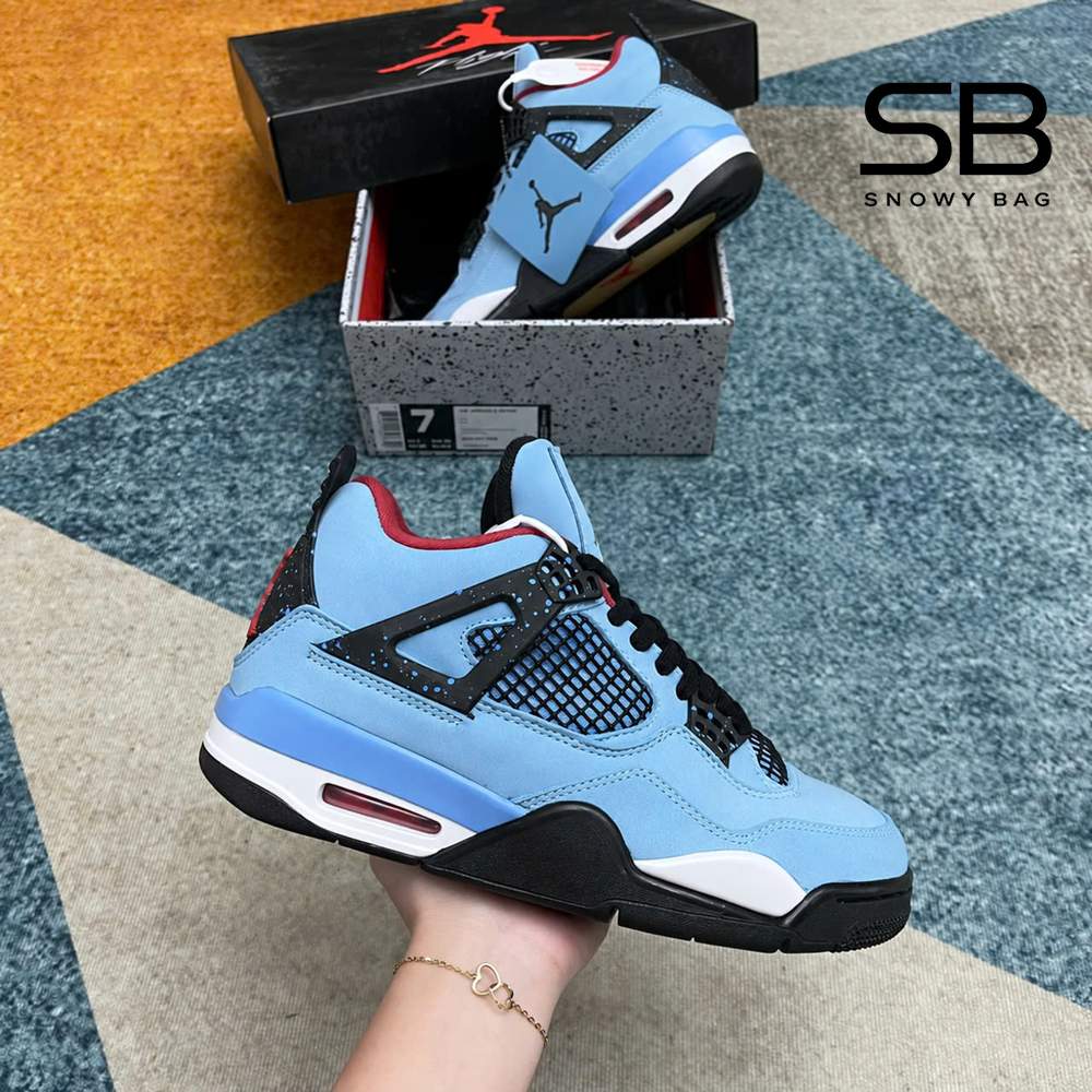 Giày Air Jordan 4 Travis Scott Cactus Jack với thiết kế độc đáo
