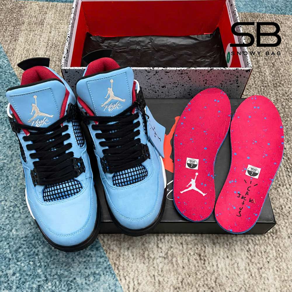 Giày Air Jordan 4 Travis Scott Cactus Jack với thiết kế độc đáo