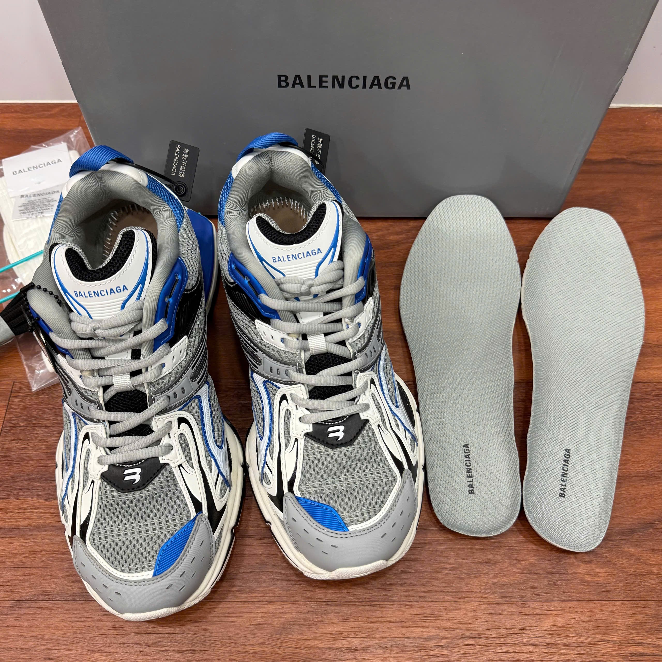 Giày Balenciaga X-Pander Blue Grey Xám Xanh Dương chi tiết 5