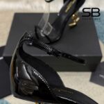 Giày Cao Gót YSL Opyum Sandals Black Patent Leather GHW sang trọng