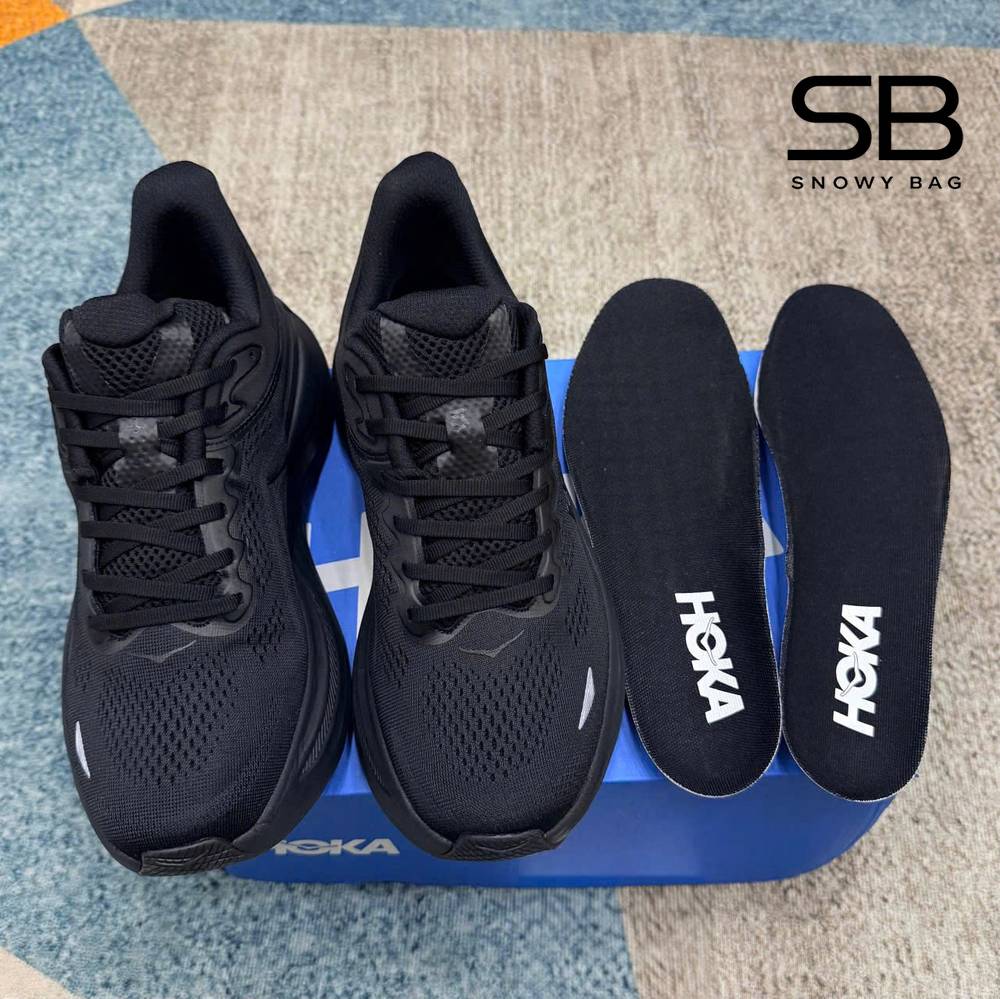 Giày Hoka Clifton 10 Black Màu Đen, phong cách thể thao hiện đại