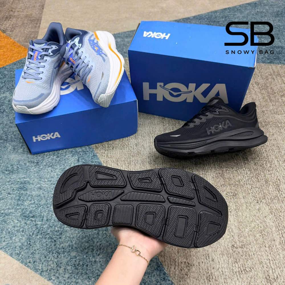 Giày Hoka Clifton 10 Black Màu Đen, thiết kế thời thượng và năng động