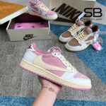Giày Jordan 1 Low OG Travis Scott Shy Pink Màu Hồng sang trọng và thời thượng