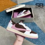 Giày Jordan 1 Low Travis Scott Dark Pony / Brown Oxford sang trọng