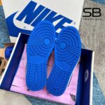 Giày Jordan 1 Low Travis Scott Fragment Reverse Sail Black Military Blue chi tiết 6