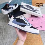 Giày Jordan 1 Low Travis Scott Navy Trắng Xanh đẹp mắt