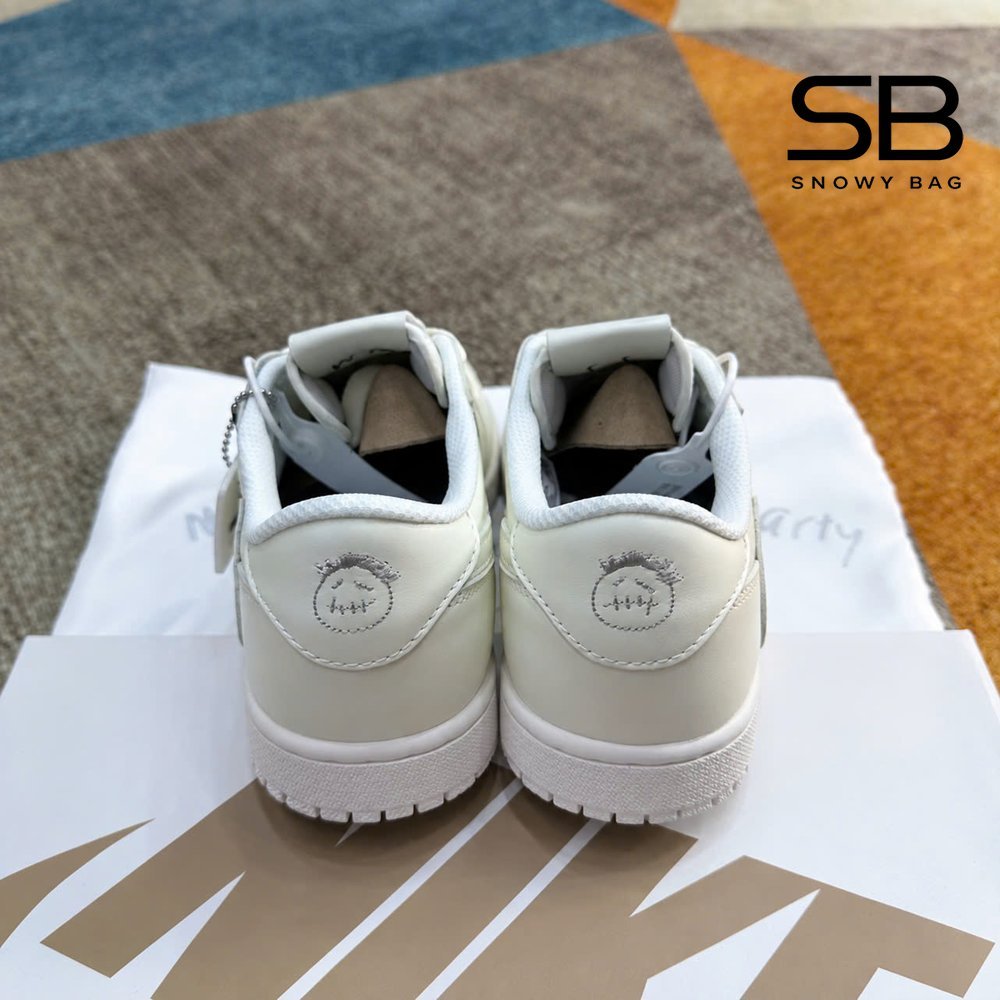 Giày Jordan 1 Low Travis Scott White Party Trắng, phong cách thời thượng