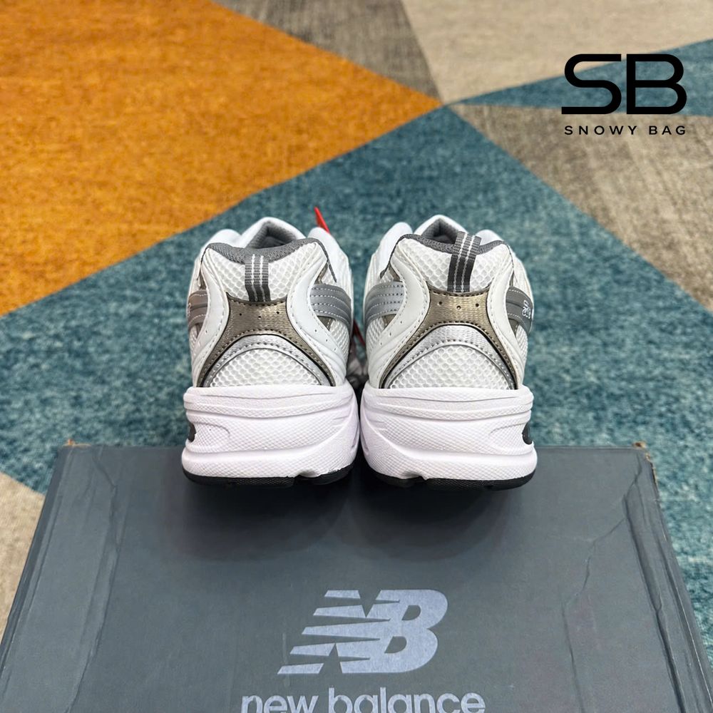 Giày New Balance 530 White Light Gray Trắng Xám Nhạt, thiết kế thời thượng