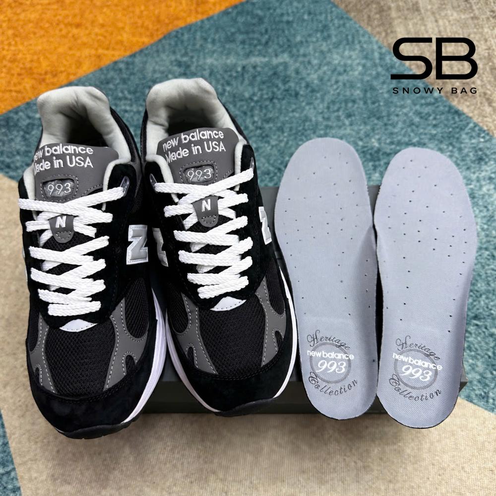 Giày New Balance 993 Made In USA Black White Đen Trắng sang trọng