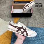 Giày Onitsuka Tiger Mexico 66 Beige Brown Be Sọc Nâu thời trang và phong cách