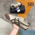 Giày Onitsuka Tiger Mexico 66 Beige Grass Green Màu Be Sọc Xanh với thiết kế tinh tế
