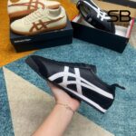 Giày Onitsuka Tiger Mexico 66 Black White Đen Trắng góc nghiêng chi tiết