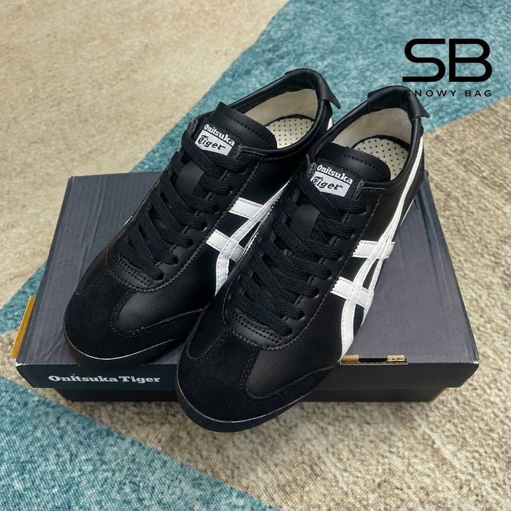 Giày Onitsuka Tiger Mexico 66 Black White Đen Trắng, phong cách thời thượng