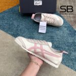 Giày Onitsuka Tiger Mexico 66 Oatmeal Ginger Peach Trắng Hồng góc nghiêng chi tiết