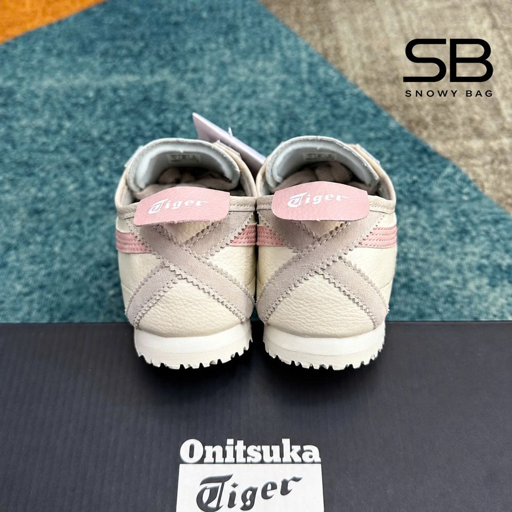 Giày Onitsuka Tiger Mexico 66 Oatmeal Ginger Peach Trắng Hồng đẹp mắt